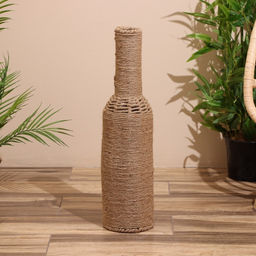 Ваза напольная, 15×15×60 см, плетёная