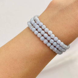 Бусины для украшений из голубого Агата