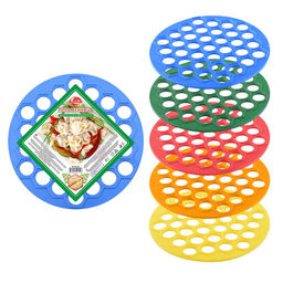 Пельменница 37 ячеек. Диаметр 25,5 см. (пластм.) ассорти 76.56 /МультиДом/
