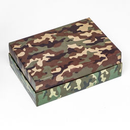 Цена за 5 шт. Коробка складная, с окном Камуфляж 21?15?7 см