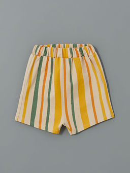 Beli Lastikli ?izgili Erkek Bebek ?ort