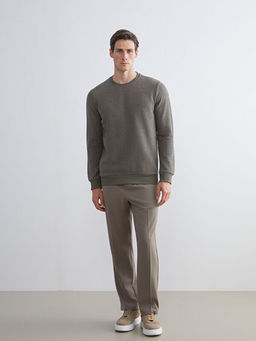 Bisiklet Yaka Erkek Sweatshirt