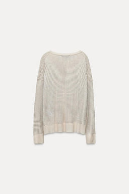 FINE KNIT TOP WITH RHINESTONE DETAIL - Zara фото 13