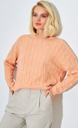 Джемпер женский F322-15133 персиковый - Fine joyce фото 2