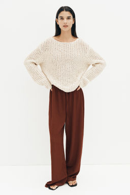 Pantal?n texturizado con cord?n de ajuste - H&m фото 4