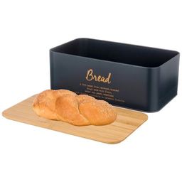 НАБОР ХЛЕБНИЦА 2 в 1 AGNESS NAVY STYLE 6 Л 34*18*12,5 СМ, БАНКА ДЛЯ СЫПУЧИХ 1,1 Л 10*10*14 СМ 3 ШТ  фото 6