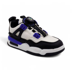 Кроссовки А7227-10 черно белые