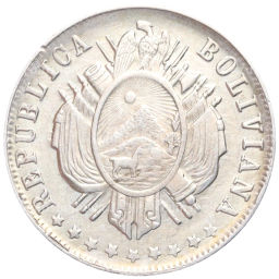 20 сентаво 1879 года Боливия