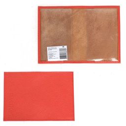 Обложка для паспорта Croco-П-400 натуральная кожа грейпфрутфлотер (267) 232982