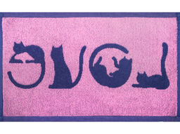 Полотенце махровое 1с105.413ж1 LOVE-кот(пурпурн3) 50х30 см