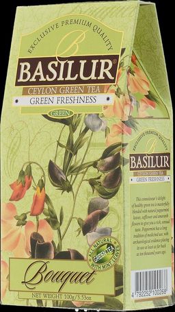BASILUR. Букет. Зеленая свежесть 100 гр. карт.пачка