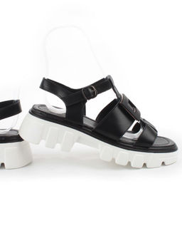 08-PEY195-3 BLACK Босоножки женские (натуральная кожа) - Фабричный китай фото 12