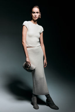 Falda en punto de canale - H&m фото 4