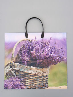 Цена за 10 шт. Пакет Цветы ассорти, полиэтиленовый с пластиковой ручкой, 38?34 + 3 см, 90 мкм