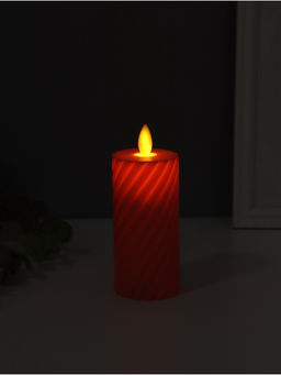 Светодиодная свеча, ночник LED RISALUX «Свидание», 3×AG13, оранжевый, 5×5×11 см