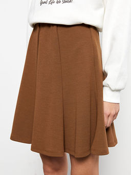 D?z Pileli Kad?n Etek