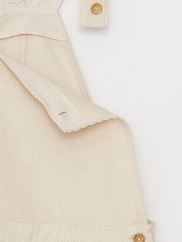 Kare Yaka Basic Ask?l? Kadife K?z ?ocuk Salopet Elbise - Waikiki фото 3