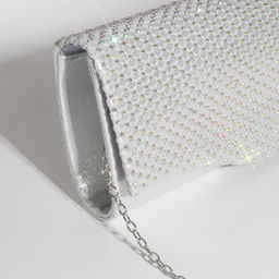 Сумка-клатч на магните, цвет серебряный - Simaland фото 4