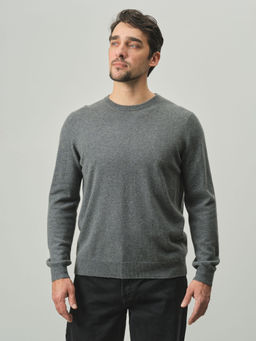 Джемпер из кашемира мужской KM040800-E серый