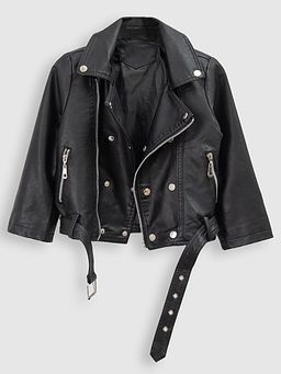 Куртка-косуха для девочки черный