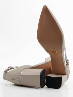 06-HDP1168-9 GRAY/BEIGE Туфли летние женские (натуральная кожа)