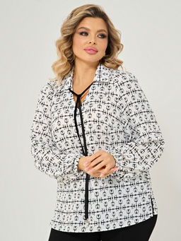 Блузка 0059-27п кремово-белый - Dora фото 32