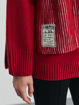 Джемпер с шарфом из хлопка / Zarina