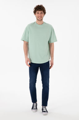 Erkek Long Fit Bisiklet Yaka Su Ye_ili Basic Ti__rt Sepette S_rpriz _ndirim - U.s. polo assn фото 5