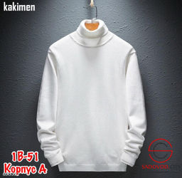 Мужская водолазка однотонная