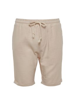 TRENDYOL MAN Ekru Regular Fit Keten Gorunumlu Sort TMNSS23SR00030 - Trendyolmilla фото 35
