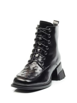 01-CYY11-1 BLACK Ботинки демисезонные женские (натуральная кожа, байка) - Фабричный китай фото 8