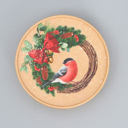 Коробка подарочная Новогодний венок, 12 х 8 см - Дарите счастье фото 3