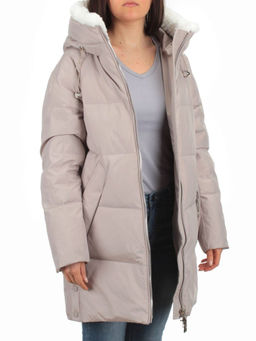 Y23-868 BEIGE Куртка зимняя женская (тинсулейт) - Фабричный китай фото 8