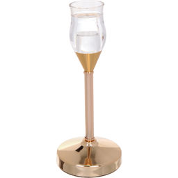 Цена за 4 шт. Подсвечник "GLASS" 3,3*9*22 см, Золото