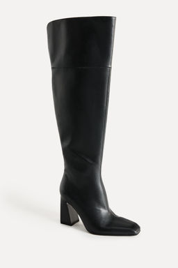 LEATHER OVER-THE-KNEE HIGH-HEEL BOOTS 50TH ANNIVERSARY - Zara фото 3
