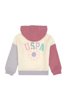 K_z _ocuk Pembe Kap__onlu Sweatshirt - U.s. polo assn фото 3