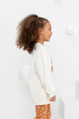 КР 302186/молочный к411 джемпер для дев