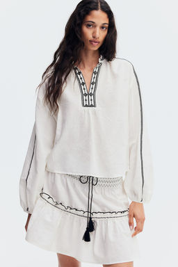 Blusa con cuello de volantes - H&m фото 2