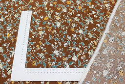 Штапель Теплые воспоминания цв.корица, ш.1.45м, вискоза-100%, 110гр/м.кв - Купава фото 4