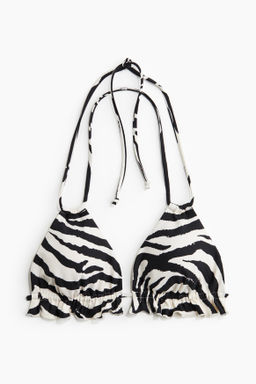 Top de bikini triangular con relleno