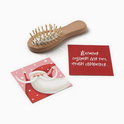 Набор новогодний подарочный Этель. Время творить чудеса, 5 предметов, полотенце, расчёска, повязка на голову