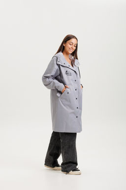 Плащ-дождевик (серый)