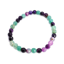 Браслет из камня с огранкой Флюорит оберег на верность и любовь 6мм