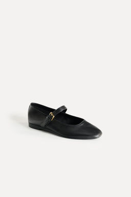 LEATHER BALLET FLATS 50TH ANNIVERSARY - Zara фото 2