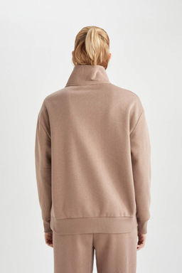 DeFactoFit Толстовка Oversize с воротником-стойкой Polar Sportsman фото 6