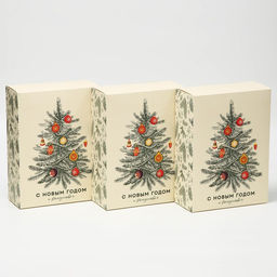 Набор подарочных коробок, 3 шт «Новогодняя ёлка», 22 х 30 х 10 см