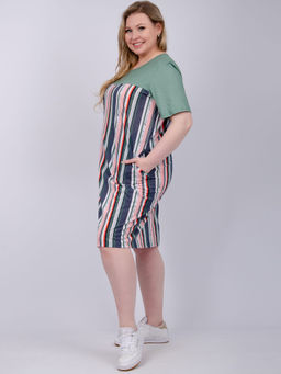 Туника "Вербена 2" зелёная, трикотаж