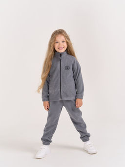 Джоггеры Графит из фактурного флиса - Bungly фото 5