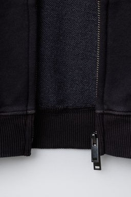 SUDADERA CREMALLERA GARMENT DYE / Gris medio - Zara фото 6