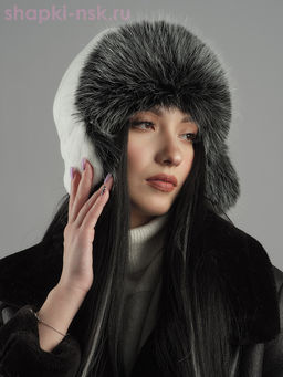 Нон-стоп кролик/чернобурка Ушанка женская (56-58)